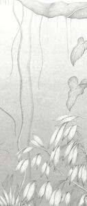 Šedá vliesová fototapeta na zeď, Listy, stromy, DG3MOE1011, Wall Designs III, Khroma by Masureel