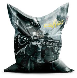 Sablio Sedací vak Classic CS:GO Voják 1 - 150x100 cm