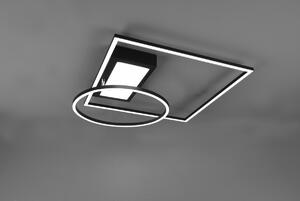 Trio 620510332 LED přisazený lustr Downey 1x33W | SMD | 4600lm | 2700-6500K - nastavitelné, paměťová funkce, nastavení teploty osvětlení, stmívatelné, dálkové ovládání, matná černá