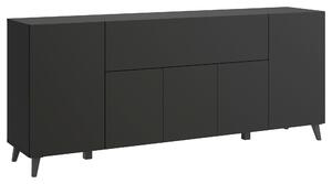 ŠIROKÁ KOMODA, černá, 180/76/37,5 cm P & B - Online Only komody, Online Only