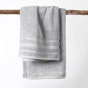 Goldea hebký ručník z organické bavlny - šedý 90 x 180 cm