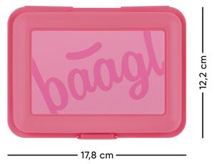 Baagl Box na svačinu Logo růžový