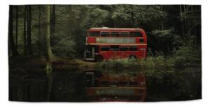 Sablio Ručník Červený patrový autobus - 30x50 cm