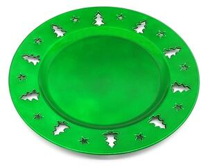 Jahu s.r.o. Dekorační talíř vánoční - Zelená