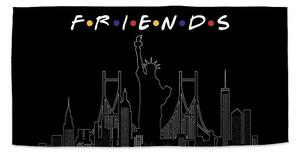 Sablio Ručník Seriál Přátelé FRIENDS Obrysy - 30x50 cm