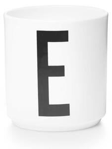 Design Letters Hrnek s písmenem E, white
