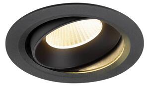 BIG WHITE SLV NUMINOS MOVE XL Stropní vestavné svítidlo, 3000 K, 40°, IP20, kulaté, černé 1009993