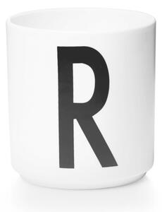 Design Letters Hrnek s písmenem R, white
