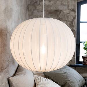 Markslöjd Závěsné světlo Florence, bílé, Ø 50 cm, nylon, stmívatelný, Bílá / opál, Obývací pokoj / jídelna, Textil / tkanina / hedvábí, Skandinávský, Koule
