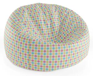 Sablio Sedací vak Cocoon Veselé barevné puntíky - 75 x 45 x 35 cm