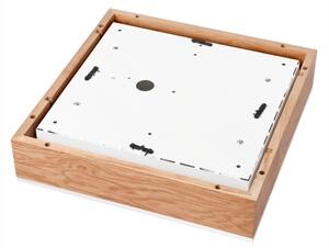 Stropní svítidlo OAK SQUARE 4xE27/15W/230V 39x39 cm dub/bílá