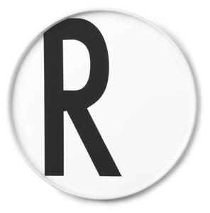 Design Letters Talíř s písmenem R, white