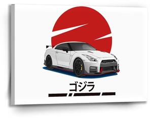 Sablio Obraz Nissan GTR 35 Japonské slunce - 90x60 cm