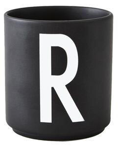 Design Letters Hrnek s písmenem R, black