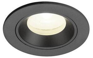 BIG WHITE SLV NUMINOS XS Stropní vestavné svítidlo, 4000 K, 20°, IP20, kulaté, černé 1009307