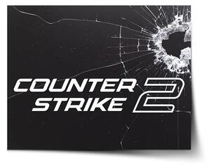 Sablio Plakát Counter Strike 2 Průstřel - 60x40 cm