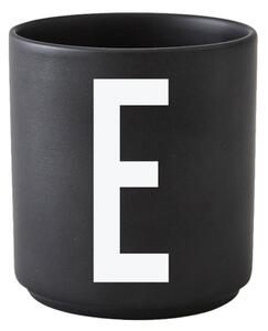 Design Letters Hrnek s písmenem E, black