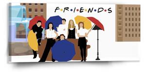 Sablio Obraz Seriál přátelé FRIENDS Gauč u fontány - 110x50 cm