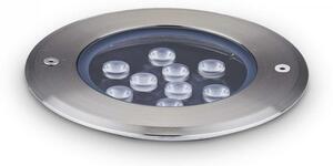 Ideal Lux 255682 LED venkovní zápustné bodové svítidlo Floor 1x12W | 1560lm | 3000K | IP67 - ocel