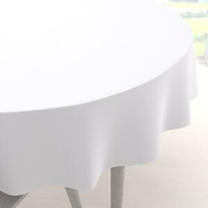 Biante Dekorační kulatý ubrus Rongo RG-031 Studený bílý Ø 120 cm
