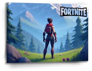 Sablio Obraz FORTNITE Horská krajina - 90x60 cm