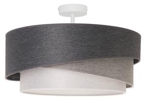 Duolla - Přisazený lustr KOBO 1xE27/15W/230V pr. 45 cm šedá/bílá