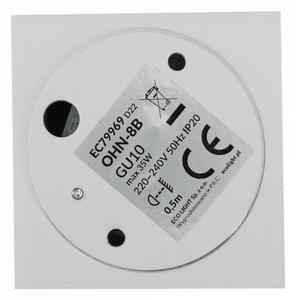 Stropní svítidlo GU10 LED, pohyblivé, 60x100 mm, vysoké bodové světlo, bílé