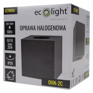 Přisazené halogenové trubicové LED stropní bodové světlo GU10, černé
