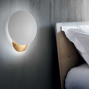 Ideal Lux 259048 LED nástěnné svítidlo Eclissi small 1x11W | 940lm | 3000K - bílá, zlatá