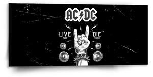 Sablio Obraz ACDC Live fast, die young - 110x50 cm