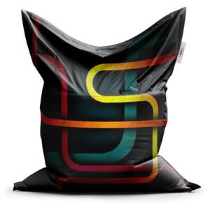 Sablio Sedací vak Classic Barevné klikyháky - 150x100 cm
