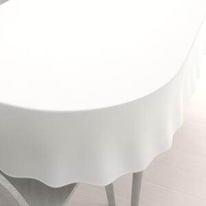Biante Dekorační oválný ubrus Rongo RG-032 Krémově bílý 100x140 cm