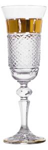 Bohemia Crystal Ručně broušené sklenice na šampaňské 150ml (set po 6ks