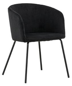 Jídelní židle Berit, černá, 56x52x78