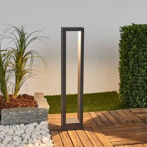Lucande Jupp LED osvětlení cesty, sada 4 kusů, 60 cm, antracitová, IP54, Černá, Hliník, Moderní