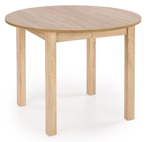 Kulatý rozkládací stůl Neryt 102-142x102 cm - dub sonoma