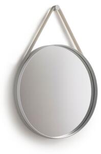 HAY Zrcadlo Strap Mirror 50 cm (silicone), grey