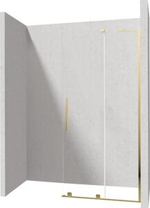 Deante Prizma sprchová zástěna walk-in 90 cm zlatá lesk/průhledné sklo KTJ_Z39R
