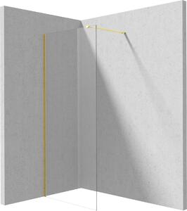 Deante Prizma sprchová zástěna walk-in 80 cm zlatá lesk/průhledné sklo KTJ_Z38P