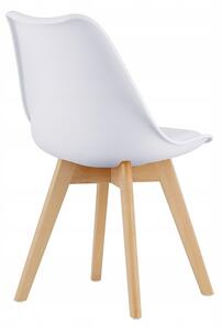 SUPPLIES BJORN Skandinávská Jídelní židle - bíla barva