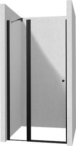 Deante Kerria Plus sprchové dveře 120 cm sklopné černá matný/průhledné sklo KTS_UN45P
