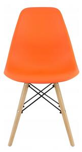 SUPPLIES CINKLA Skandinávská Jídelní židle - oranžová barva