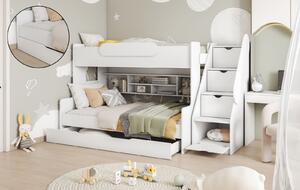 Patrová postel Segan s úložným prostorem