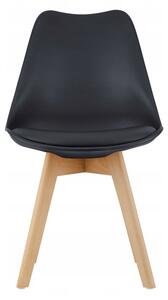 SUPPLIES BJORN Skandinávská Jídelní židle - černá barva