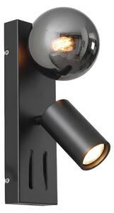 VK Light Nero G9+GU10 nástěnné svítidlo k posteli