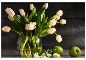 Gario Obraz na plátně Krémové tulipány Velikost: 50 x 40 cm