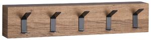 ŠATNÍ PANEL, černá, barvy dubu, 50/10/5 cm - Šatní panely, Online Only