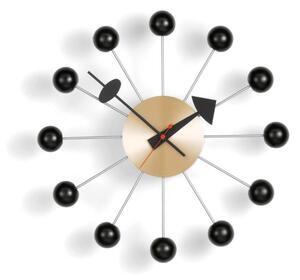 Vitra Hodiny Ball Clock, black/brass