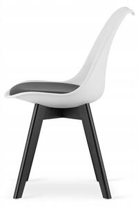SUPPLIES BJORN Skandinávská Jídelní židle - bílo/černá barva