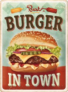 Nostalgic Art Plechová Cedule Best Burger in Town